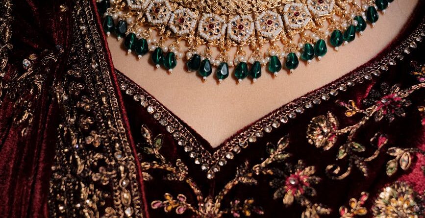 exquisite traditional indian bridal attire and jewelry